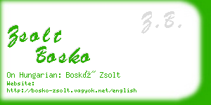 zsolt bosko business card